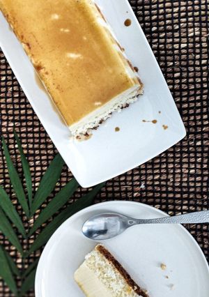 Une photo de Moitié gâteau moitié flan Coco
