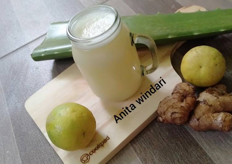 Bagaimana Menyiapkan Jus Citrus Ginjer Aloe Vera Anti Gagal