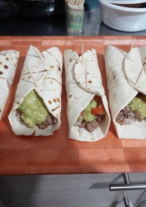 Una foto de Tacos de carne molida