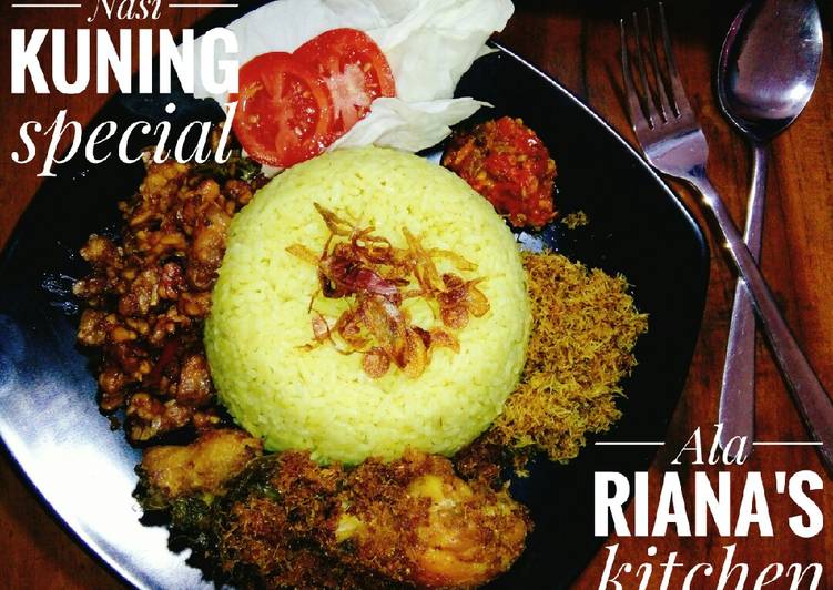 Cara Membuat #Nasi kuning special, Bikin Ngiler