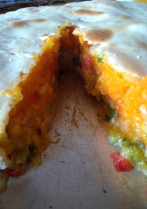 Una foto de Tarta de zapallitos y calabaza