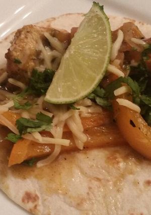 A picture of Tequila Pork Tacos.