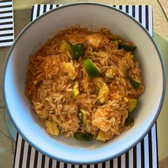 A picture of Quick Prawn Orzo.