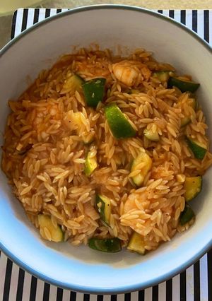 A picture of Quick Prawn Orzo.