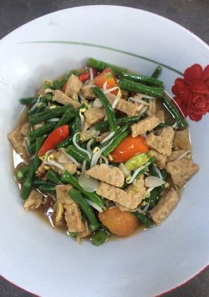 Foto resep Tumis kacang, tauge dan tempe