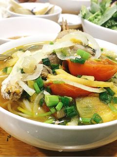 Hình của món Bún đầu cá bớp.
