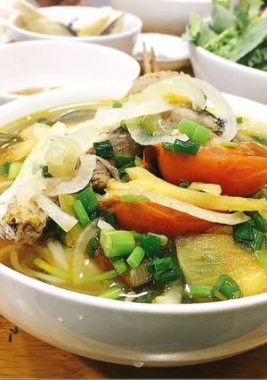 Hình của món Bún đầu cá bớp.
