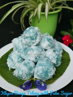 Foto resep Klepon Bunga telang