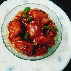 A picture of Potato Manchurian.