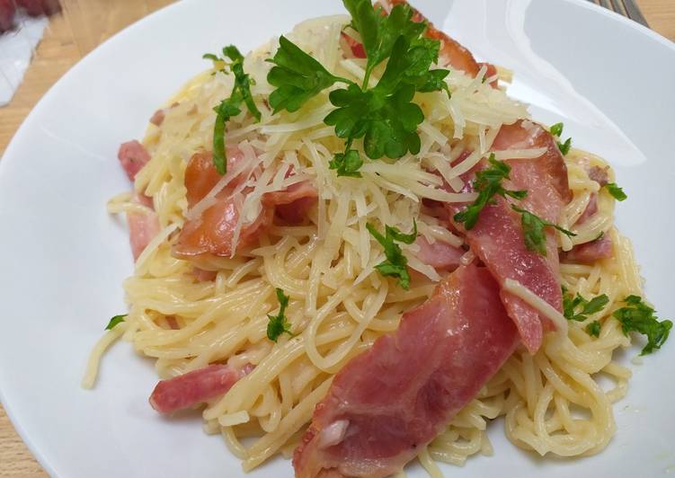 Step-by-Step Guide to Prepare Any-night-of-the-week Aziatisch Baconara Pasta