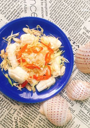 Hình của món Mực Xào Sả Ớt.