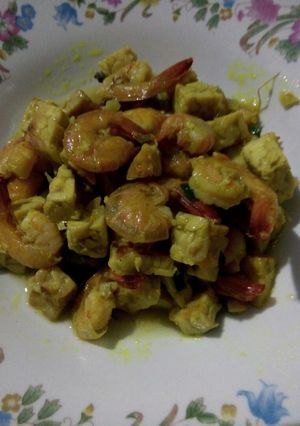 Foto resep Tumis udang tempe