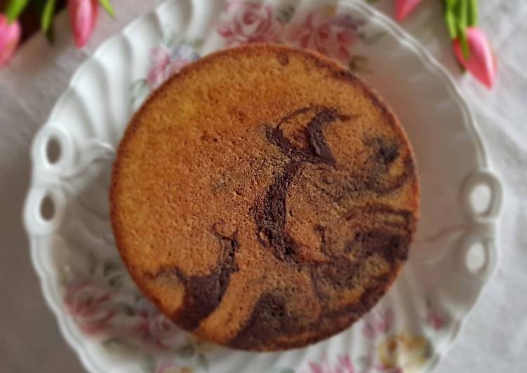 Torta marmorizzata con cioccolato fondente 🍫