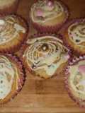 Weiße Schokolade-Himbeer-Muffins