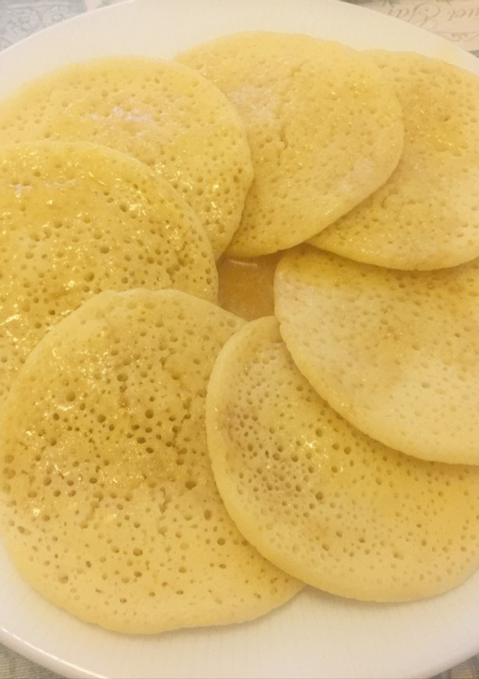 Una foto de Crêpes especiales (agujeros) بغرير