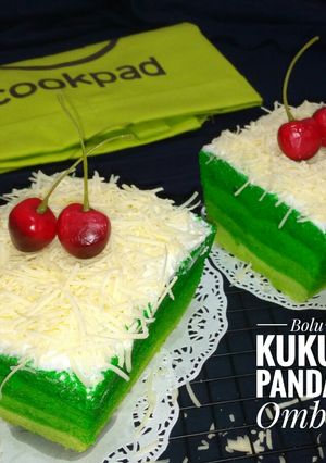 Foto resep Bolu Kukus Pandan Ombre