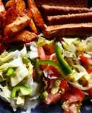 Fajitas de pollo al horno