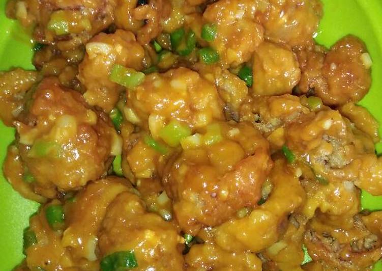 Cumi goreng saos telur asin