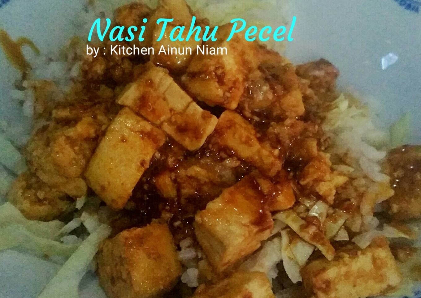 Nasi tahu pecel