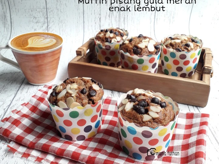 Cara Sederhana Membuat Resep  Muffin pisang gula merah lembut enak yang Enak Banget, Enak Banget