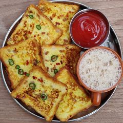 Masala french toast A picture of Masala french toast.