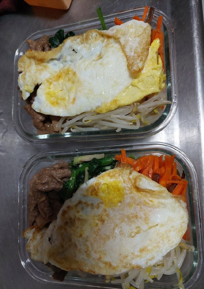 韓式拌飯便當 的食譜成品照片