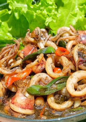 Foto resep Tumis Cumi Hitam