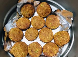 Hình của món Bánh khoai lang yến mạch heathy.