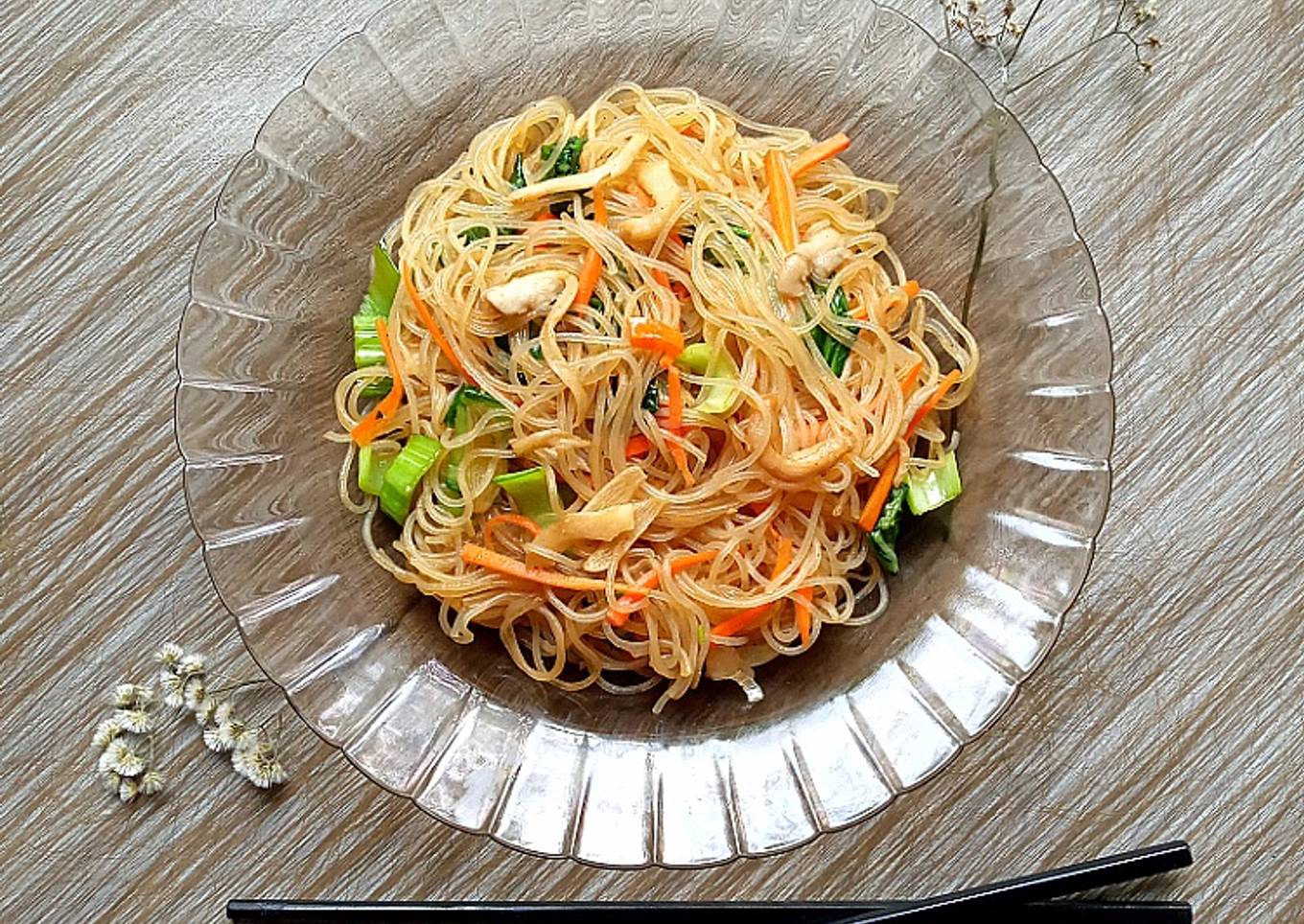 Mie Bihun Jamur Goreng Simple