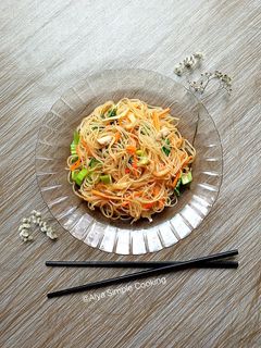 Foto resep Mie Bihun Jamur Goreng Simple