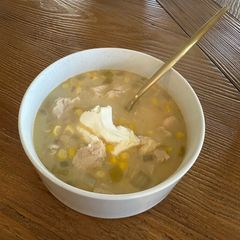 A picture of White Chicken Chili Soup.