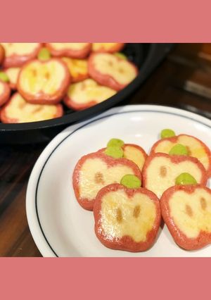 高顏值可愛蘋果造型冰盒切片餅乾 的食譜成品照片