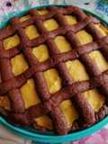 Crostata al cacao, farcita di crema pasticcera al limone🍫🥧🍋