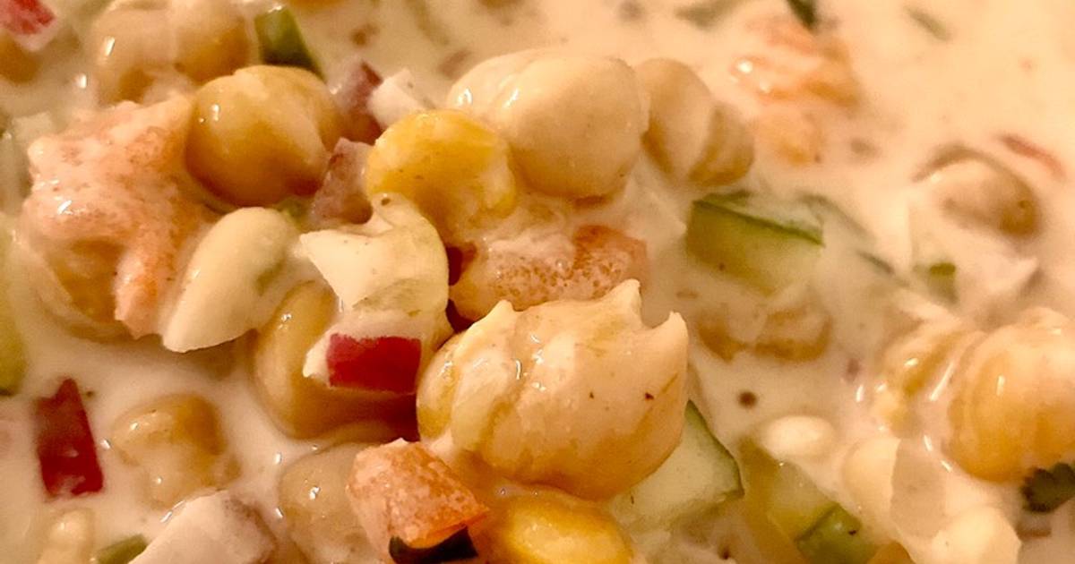 Resep Chickpeas Salad With Yoghurt Sauce (India, Pakistan, Afghanistan) oleh Sarah Stevany Cookpad