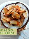 Chips de coco, natural e doce!