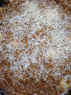 Una foto de Hoy polenta rellena!