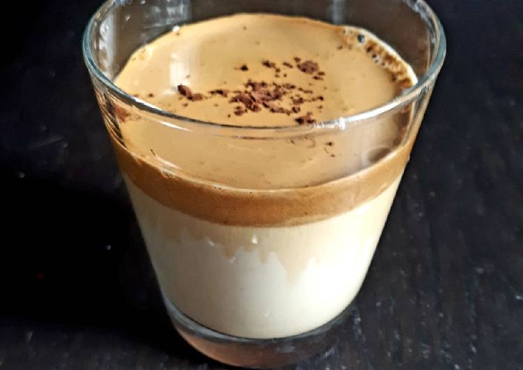 Steps to Prepare Homemade Dalgona Ice Coffee(Fluffy Coffee)