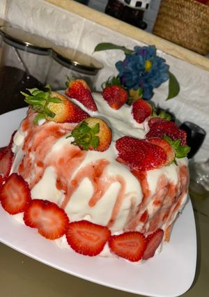 صورة لوصفة آيس تشيز كيك فرآوله 🍓