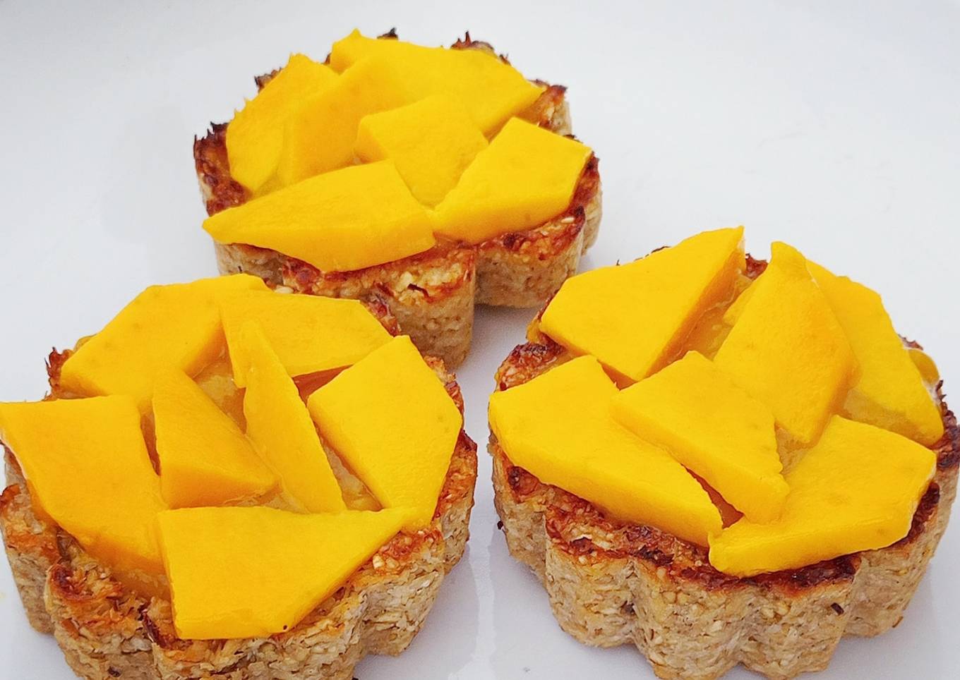 Tartelettes à la mangue (healthy)