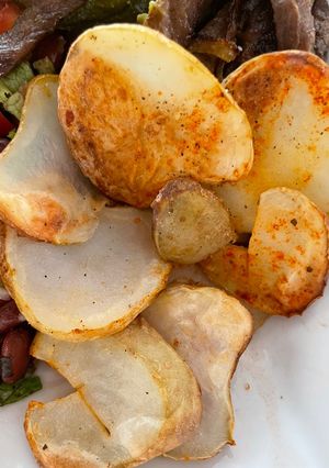 Una foto de Papas fritas en freidora de aire