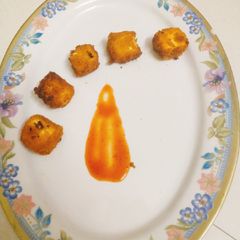A picture of Paneer tikka popcorn.