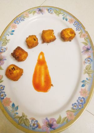 A picture of Paneer tikka popcorn.