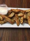 Baked garlic parmesan potato wedges