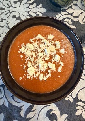 Una foto de Gazpacho de cerezas