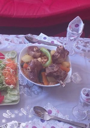 A picture of Couscous with Lamb.