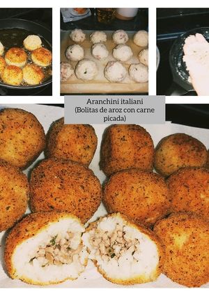 O poză a rețetei Biluțe de orez și carne tocată!(aracini italiani).
