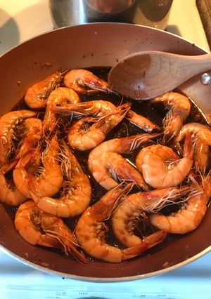 A picture of Grandma Nelia’s Weeknight Shrimp.