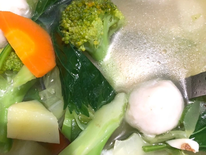 Cara Mudah Menyiapkan Resep Sop Bakso Ayam/Sapi Sederhana Paling Gampang dan Simpel yang  Bikin Ketagihan Anti Ribet, Menggugah Selera