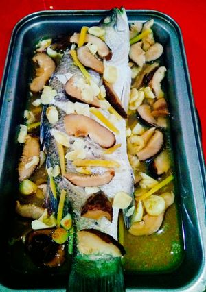 Foto resep Tim ikan kerapu(jamur siangku)