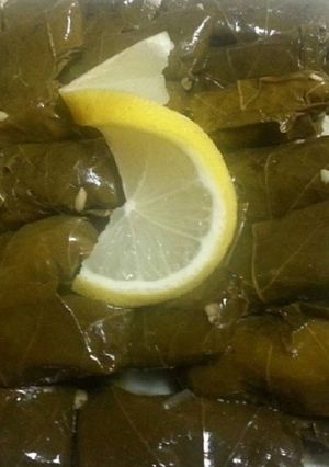صورة لوصفة ورق عنب بالزيت